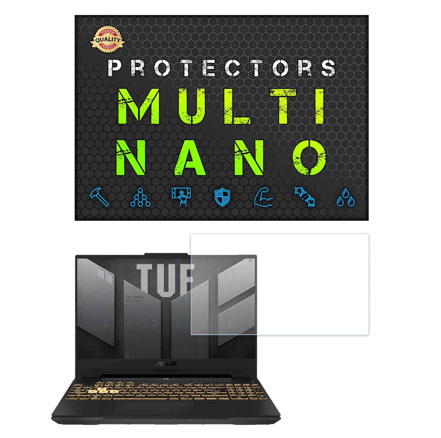 محافظ صفحه نمایش مولتی نانو مدل X-S1N مناسب برای لپ تاپ ایسوس TUF Gaming F15 FX507ZC4 2022 15.6 inch