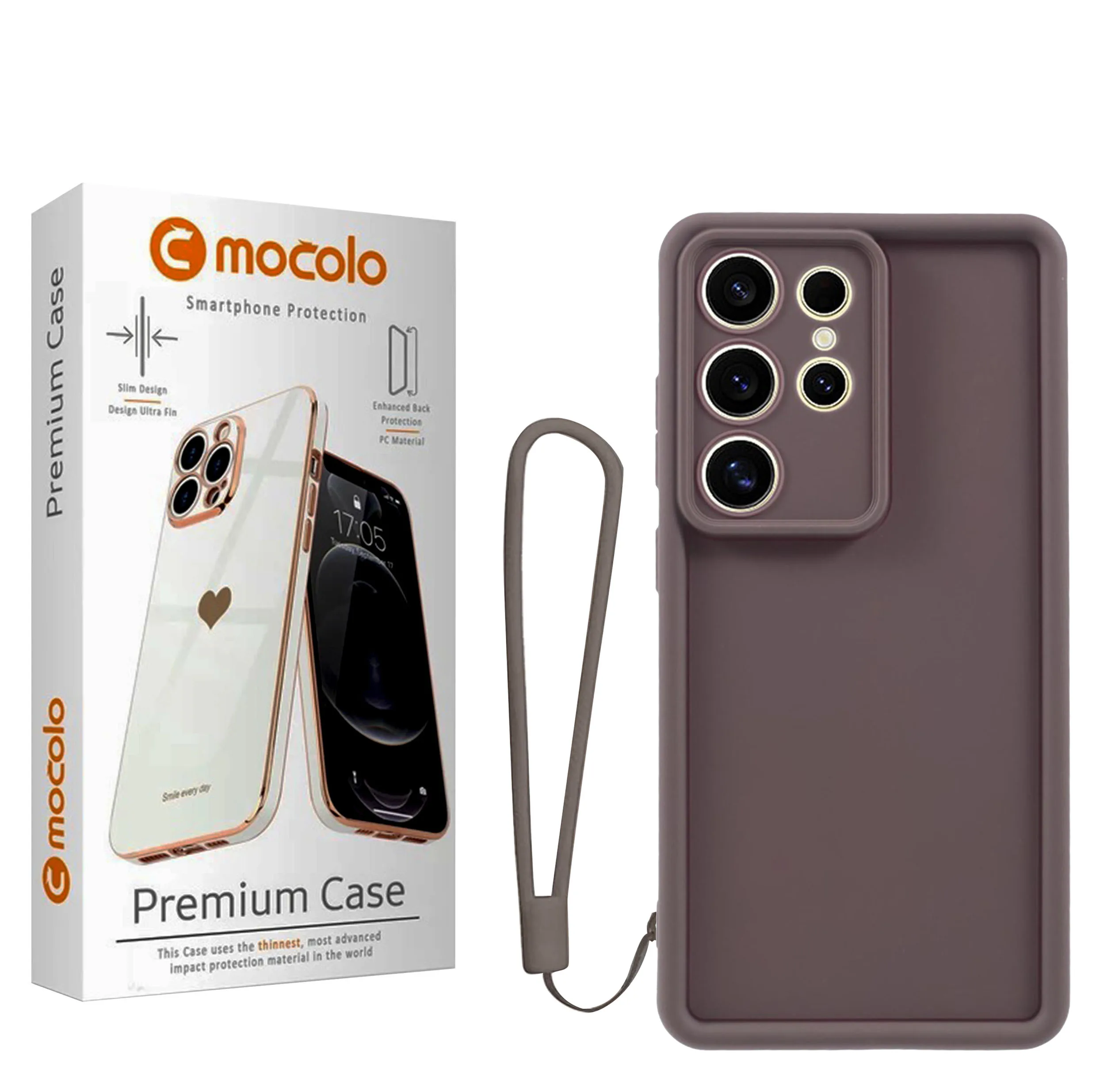 کاور موکولو مدل Silicone Puffer Strap مناسب برای گوشی موبایل سامسونگ Galaxy S25 Ultra به همراه بند آویز
