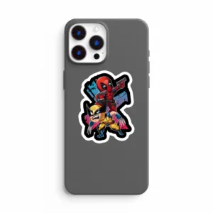 استیکر لپ تاپ و موبایل بووم طرح Marvel مدل Dead Pool.Wolverine کد ZX063