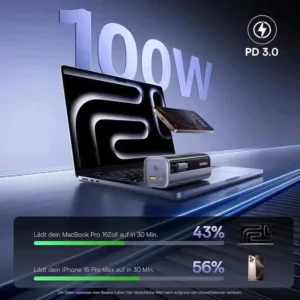 پاوربانک 145 وات بیسوس مدل EnerGeek GR11 ظرفیت 10000 میلیآمپرساعت