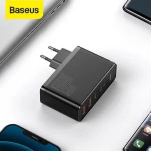 شارژر دیواری باسئوس مدل CCGAN2P-L01 به همراه کابل تبدیل USB-C