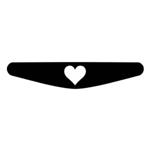 برچسب لایت بار دسته پلی استیشن 4 ونسونی طرح Heartبسته 2 عددی