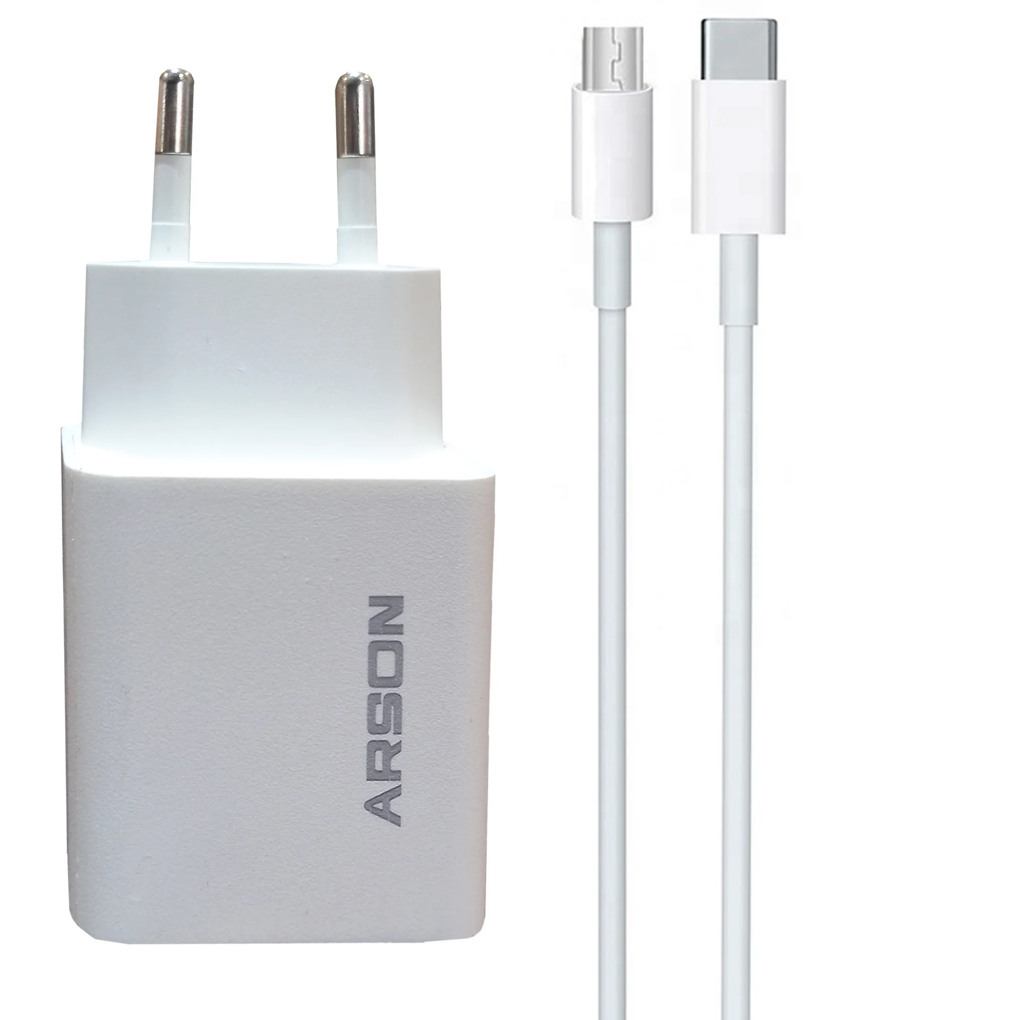 شارژر دیواری آرسون مدل AN-W20W به همراه کابل تبدیل MicroUSB