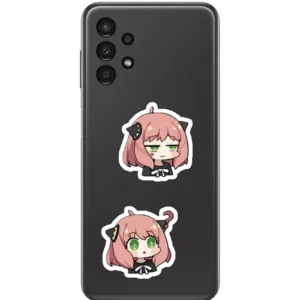 استیکر لپ تاپ و موبایل گوفی طرح انیمه جاسوس و خانواده مدل Spy Girl 1 مجموعه 9 عددی