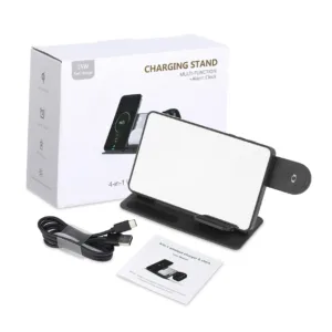 شارژر بی سیم رومیزی 15 وات مدل wireless 4in1