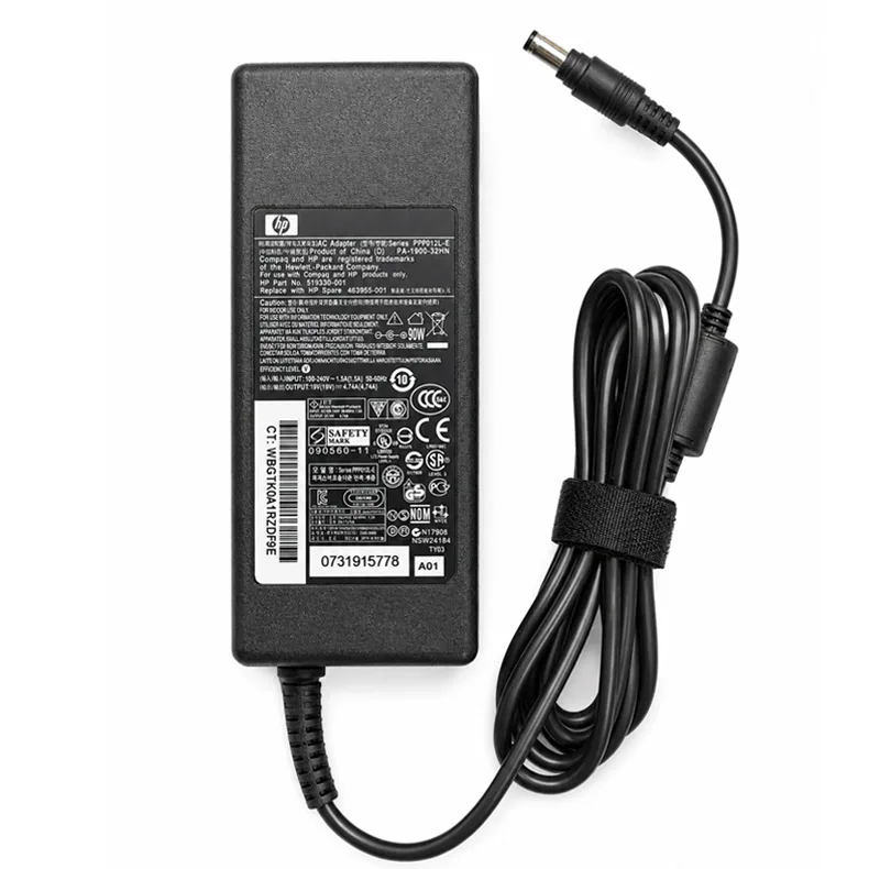 شارژر لپ‌تاپ 19 ولت 4.74 آمپر اچ‌ پی مدل PA-1900-32HN
