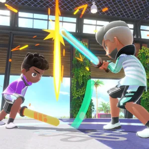 بازی Nintendo Switch Sports مخصوص نینتندو سوئیچ به همراه Leg Grip