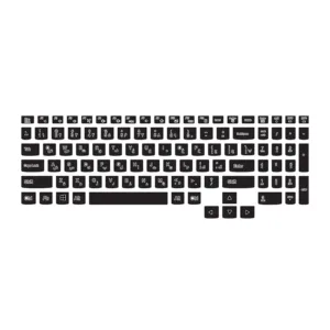 برچسب حروف فارسی کیبورد توییجین و موییجین مدل black 01 مناسب برای لپ تاپ Lenovo LOQ 15irh