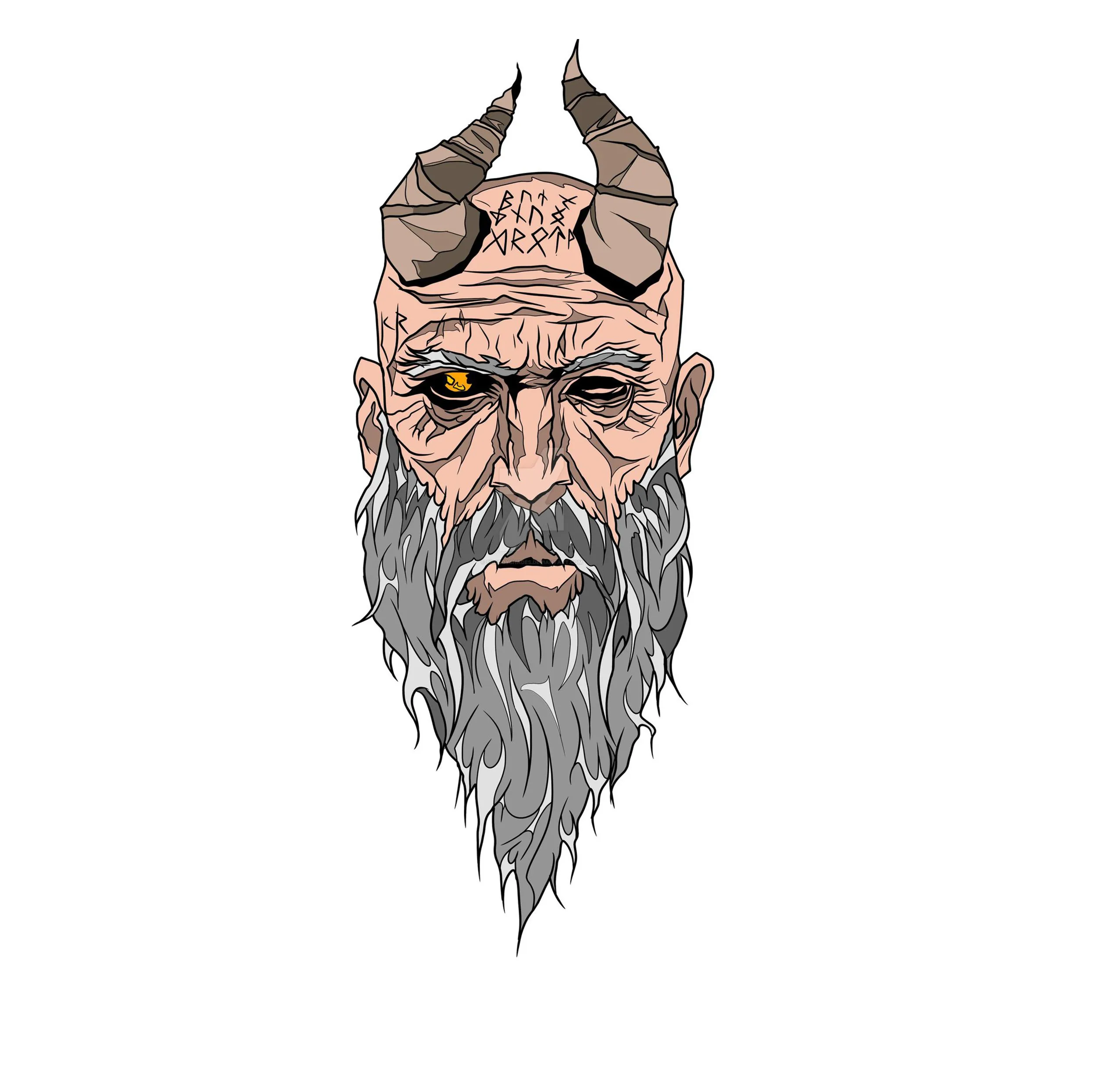 استیکر لپ تاپ و موبایل مدل بازی طرح خدای جنگ کریتوس god of war Kratos کد 2132