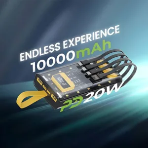 پاوربانک گرین لاین مدل Transparent Pro ظرفیت 10000 میلی‌آمپر ساعت