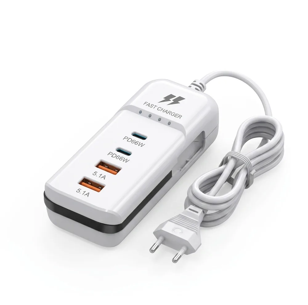 شارژر رومیزی 66 وات 4 پورت مدل Rack Charger