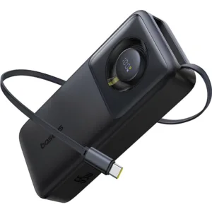 پاوربانک بیسوس مدل Free2Pull 65W ظرفیت 20000 میلی آمپر ساعت به همراه کابل USB-C