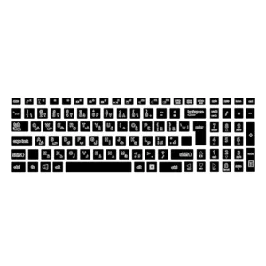 برچسب حروف فارسی کیبورد توییجین و موییجین مدل AS-03 مناسب برای لپ تاپ Asus x550iu