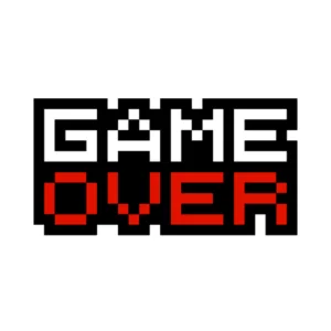 استیکر لپ تاپ طرح Game Over کد ST-93