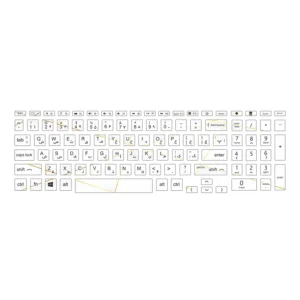 برچسب حروف فارسی کیبورد توییجین و موییجین مدل polygan 01 مناسب برای لپ تاپ اچ پی Victus 15