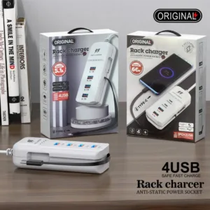 شارژر رومیزی 66 وات 4 پورت مدل Rack Charger