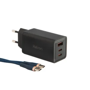 شارژر دیواری 65 وات هترون مدل HWC 3651 PQ GaN