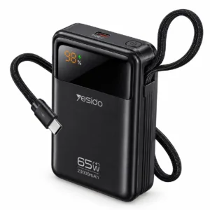 پاور بانک 65 وات یسیدو مدل YP97 PD ظرفیت 20000 میلی آمپر ساعت