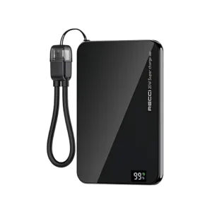 پاوربانک 20 وات رسی مدل RPB-W41 ظرفیت 5000 میلی‌آمپرساعت به همراه کابل USB-C