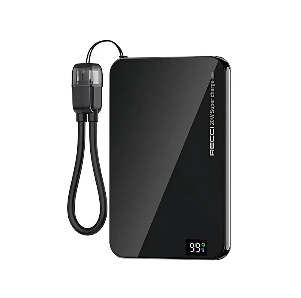 پاوربانک 20 وات رسی مدل RPB-W41 ظرفیت 5000 میلی‌آمپرساعت به همراه کابل USB-C