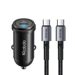 شارژر فندکی 30 وات مک دودو مدل CC-7493 W-Cable به همراه کابل USB-C