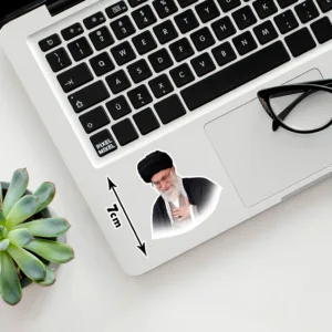 استیکر لپ تاپ پیکسل میکسل مدل رهبری آیت الله خامنه ای مجموعه 4 عددی