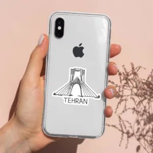 استیکر لپ تاپ کارنیکا طرح ایران-تهران مدل iran-tehran-2222005 مجموعه 2 عددی