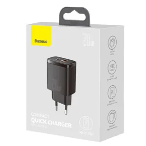 شارژر دیواری 20 وات باسئوس مدل CCXJ-B01 20W