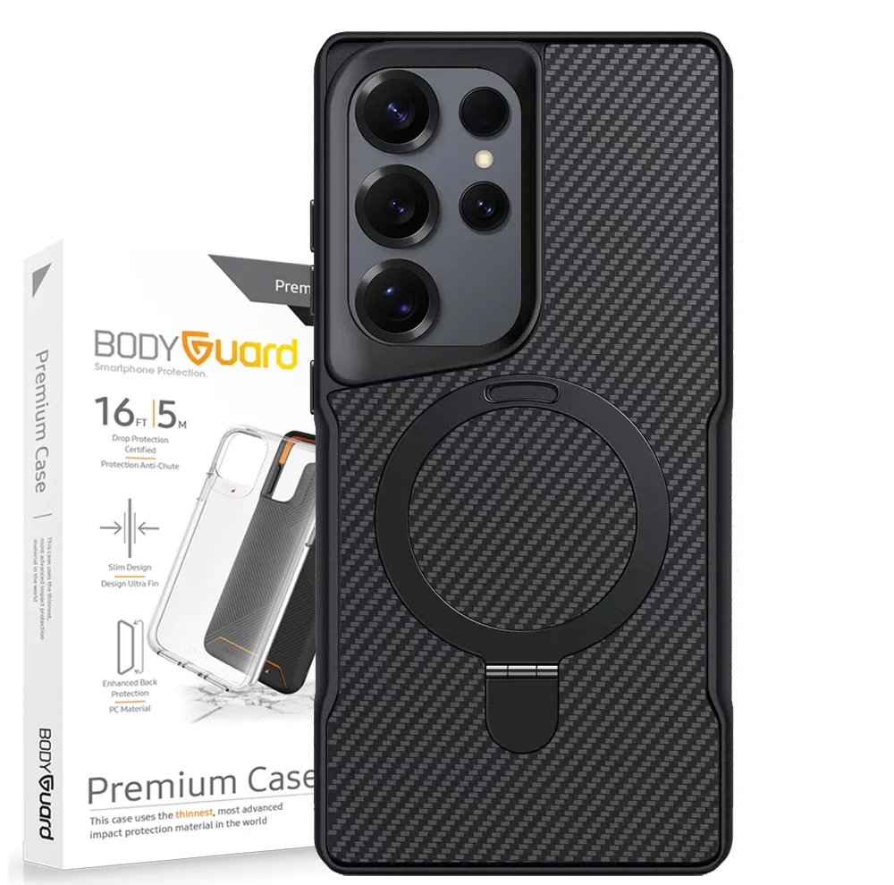 کاور بادیگارد مدل Carbon Stand مناسب برای گوشی موبایل سامسونگ Galaxy S25 Ultra