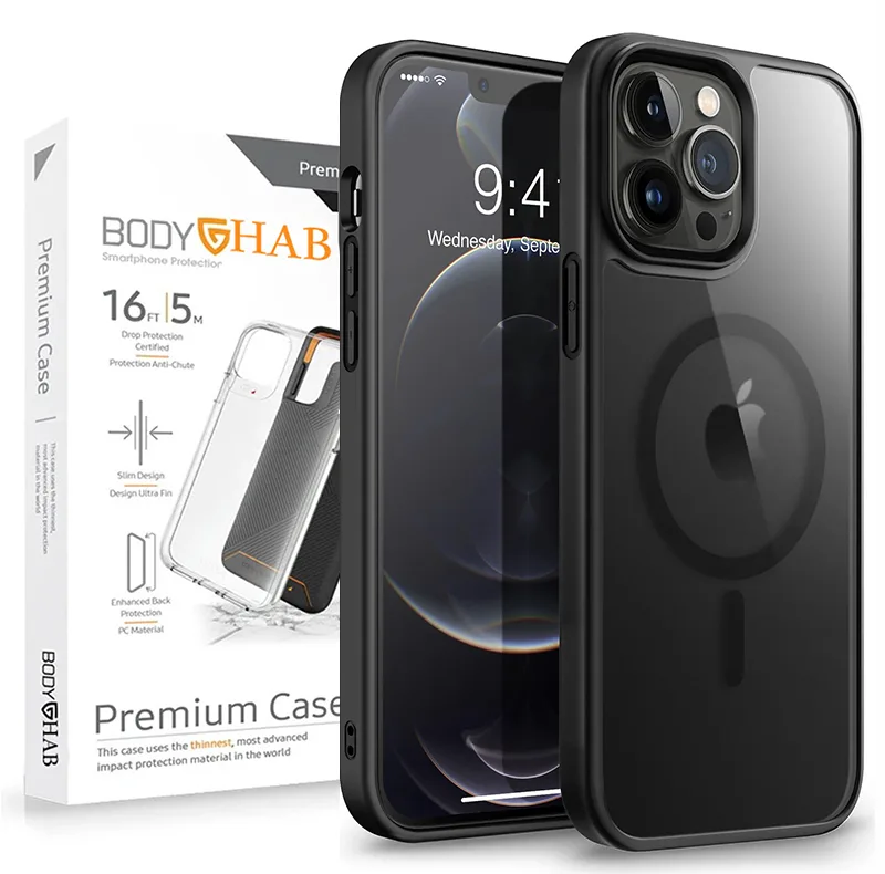 کاور بادی قاب مدل مگ سیف مناسب برای گوشی موبایل اپل iPhone 15 Promax