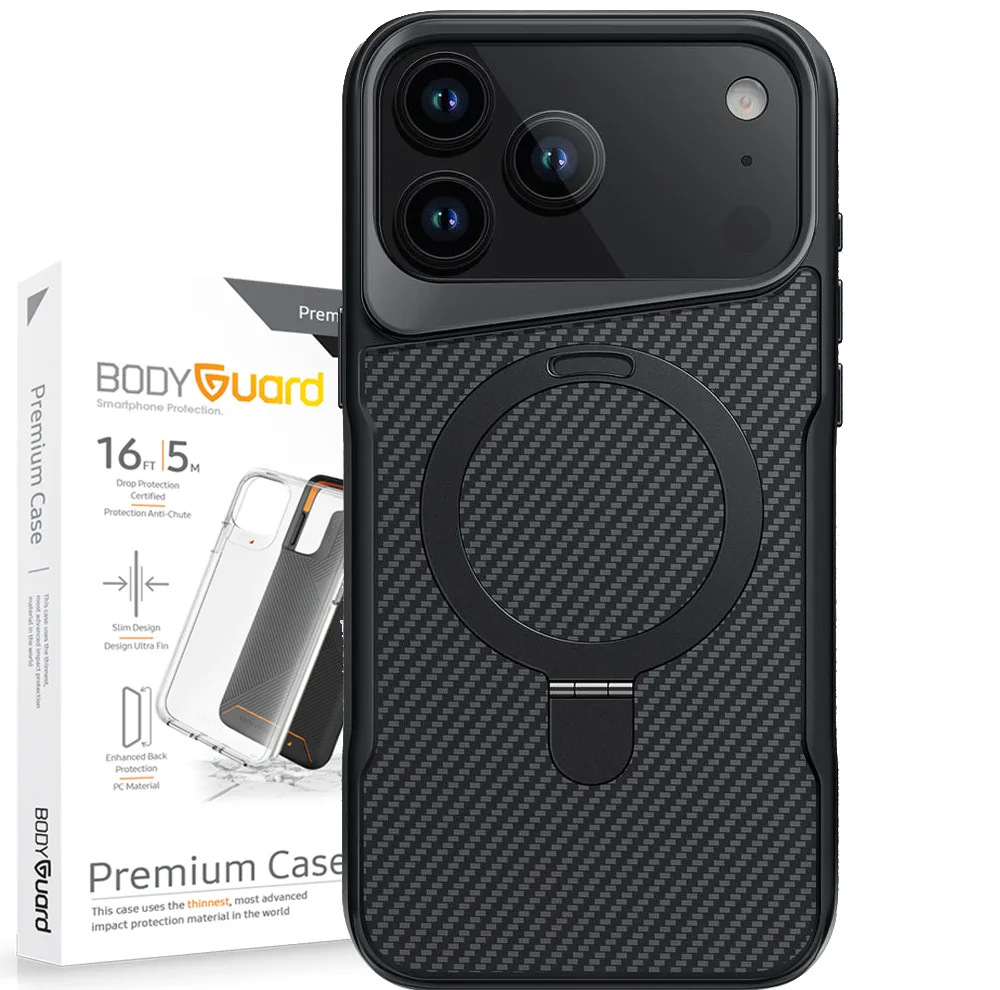 کاور بادیگارد مدل Carbon Stand مناسب برای گوشی موبایل اپل iPhone 17 Pro