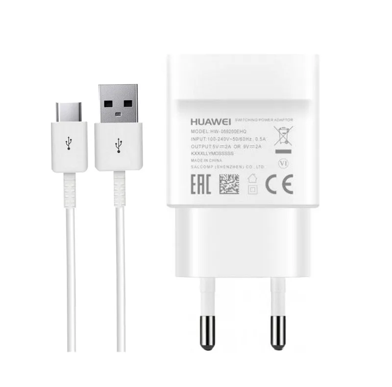 شارژر دیواری هوآوی مدل HW059200 FAST به همراه کابل تبدیل USB-C