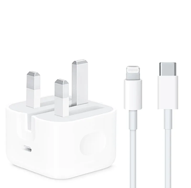 شارژر دیواری 25 وات مدل iphone 14promax به همراه کابل لایتنینگ