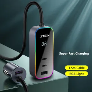 شارژر فندکی 120 وات هیسکا مدل HCC-328