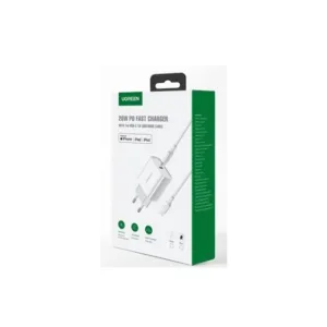 شارژر دیواری 20 وات یوگرین مدل 50698 به همراه کابل لایتنینگ