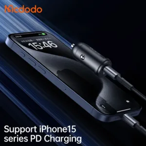 شارژر فندکی 30 وات مک دودو مدل CC-7493 W-Cable به همراه کابل USB-C