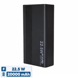 پاوربانک 22.5 وات مدل 2o000mahPD ظرفیت 20000 میلی‌آمپرساعت