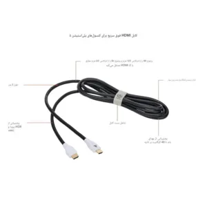 کابل HDMI پاور ای مدل HDMI 2.1 طول 3 متر