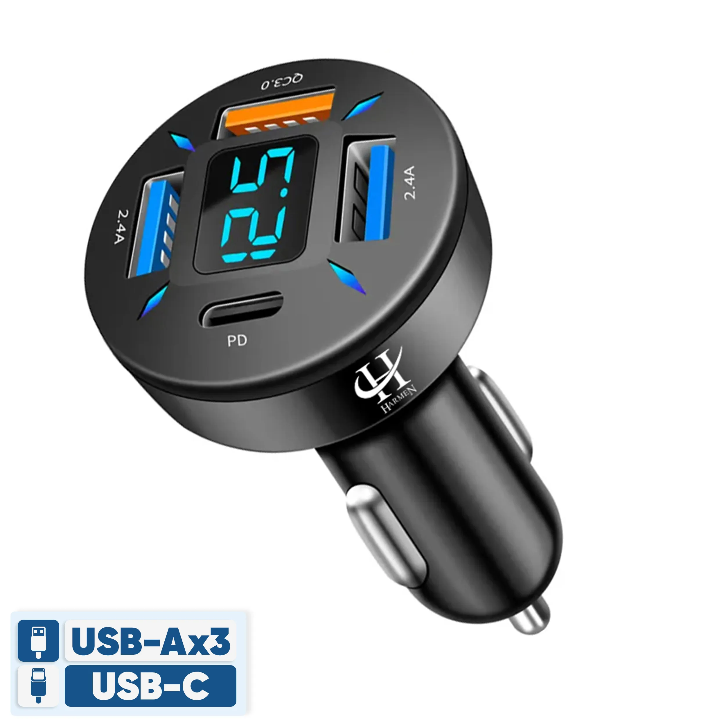شارژر فندکی هارمن مدل PD4QC3