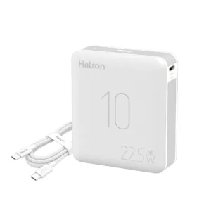 پاوربانک 22.5 وات هترون مدل HPB1065ME ظرفیت 10هزار میلیآمپرساعت