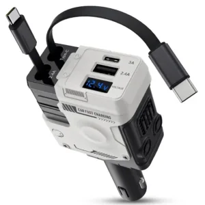 شارژر فندکی 120 وات کد 4in1