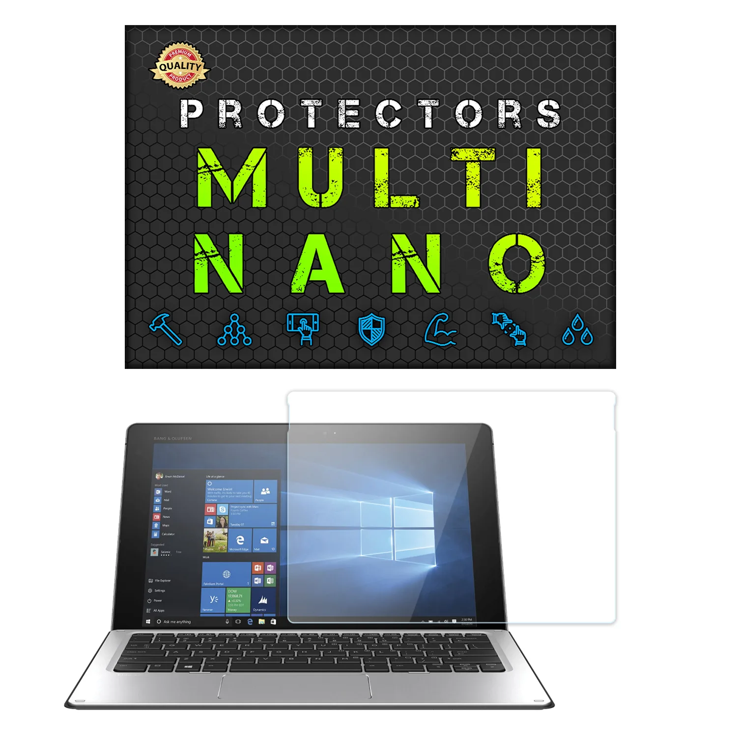 محافظ صفحه نمایش مولتی نانو مدل X-S1N مناسب برای لپ تاپ اچ پی Elite X2 1012 G2 12.3  2015