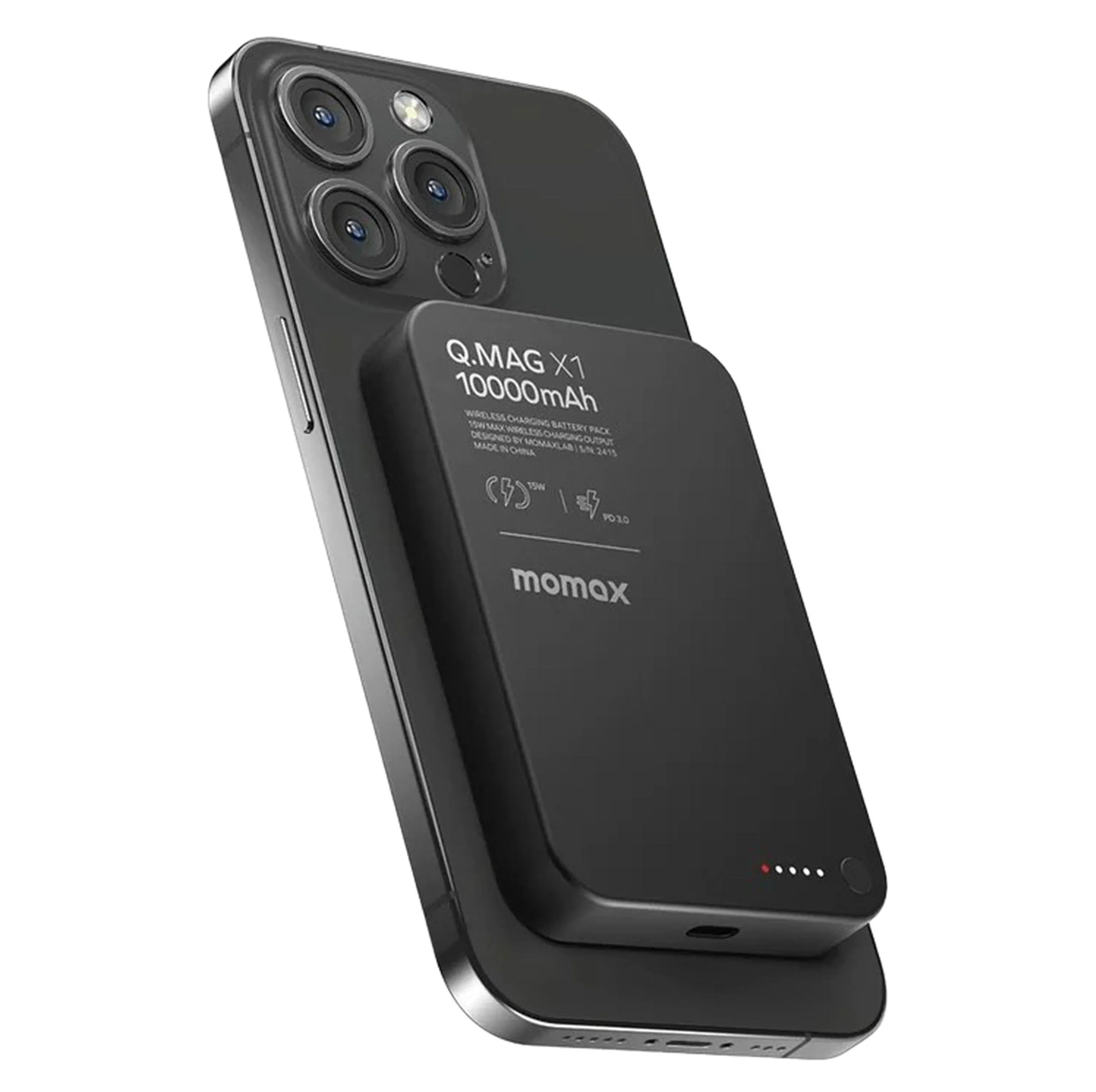پاوربانک مومکس مدل QMAG X1 ظرفیت 10000 میلی آمپر ساعت