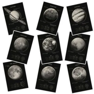 استیکر لپ تاپ ماسا دیزاین طرح moon کد SAM153 مجموعه 9 عددی