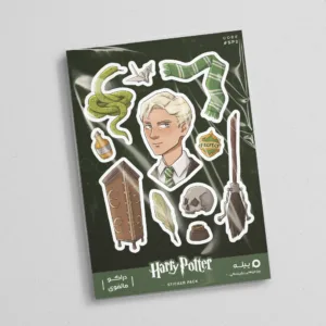 استیکر لپ تاپ و موبایل پیله طرح دراکو مالفوی مدل Draco Malfoy کد SP2 مجموعه 16 عددی