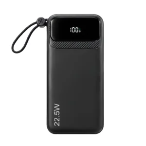 پاوربانک 22.5 وات لوینو مدل N-32 ظرفیت 30000 میلی‌آمپرساعت به همراه کابل USB-C، لایتنینگ، MicroUSB