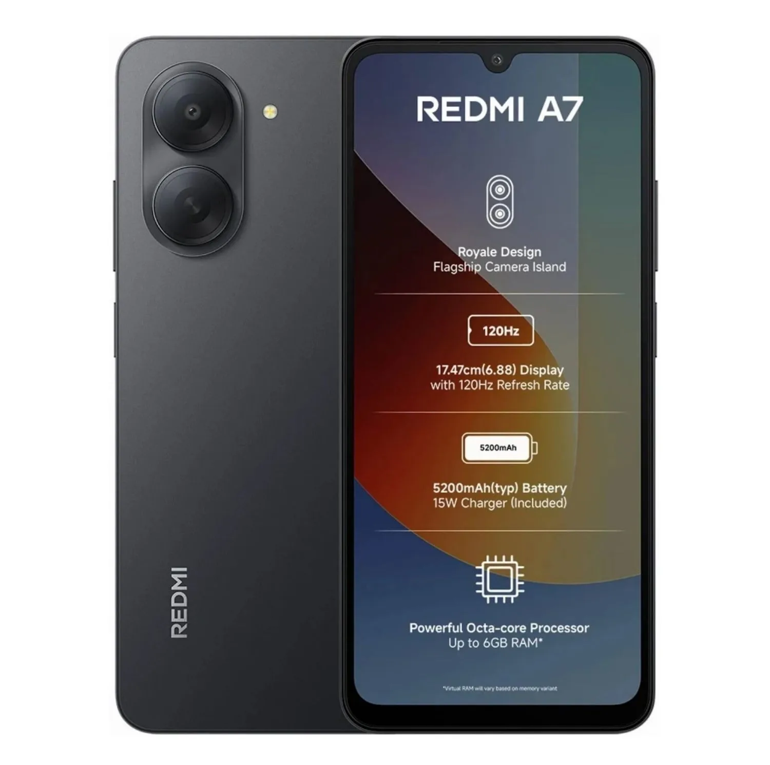 گوشی موبایل شیائومی مدل Redmi A7 دو سیم کارت ظرفیت 64 گیگابایت و رم 3 گیگابایت