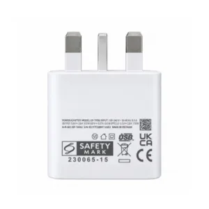 شارژر دیواری 25 وات مدل T2510، اتصال سه پین، درگاه خروجی USB-C، دارای قابلیت شارژ سریع، تکنولوژی شارژ PD 3.0