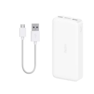 پاوربانک مدل Redmi PB200LZM ظرفیت 20000 میلی آمپر ساعت به همراه کابل تبدیل