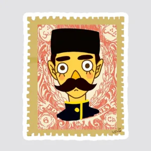 استیکر لپ تاپ پیکسل میکسل مدل نوستالژی دهه 60 مجموعه 7 عددی